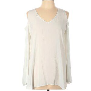 Lola & Sophie Size L Sleeveless  V neck cold shoulder blouse